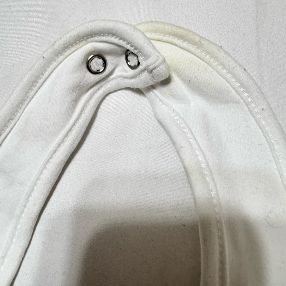 Gucci vintage baby cotton two-piece hat & bib with Gucci logo - Picture 11 of 11